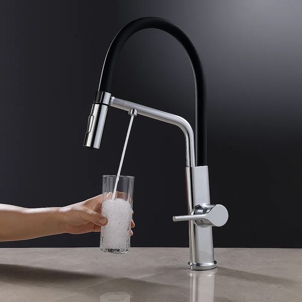 Змішувач для кухні витяжний Devit ACQUA з висувним виливом 91226 фото
