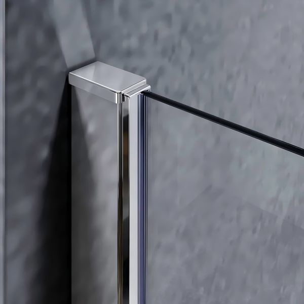 Шторки стеклянные на ванну Koer SR BS05-90x140 прозрачное стекло Easy Clean 6мм, хром KR5372 фото