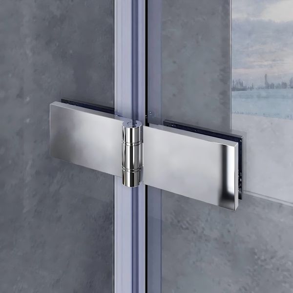 Шторки стеклянные на ванну Koer SR BS05-90x140 прозрачное стекло Easy Clean 6мм, хром KR5372 фото