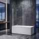 Шторки стеклянные на ванну Koer SR BS05-90x140 прозрачное стекло Easy Clean 6мм, хром KR5372 фото 2