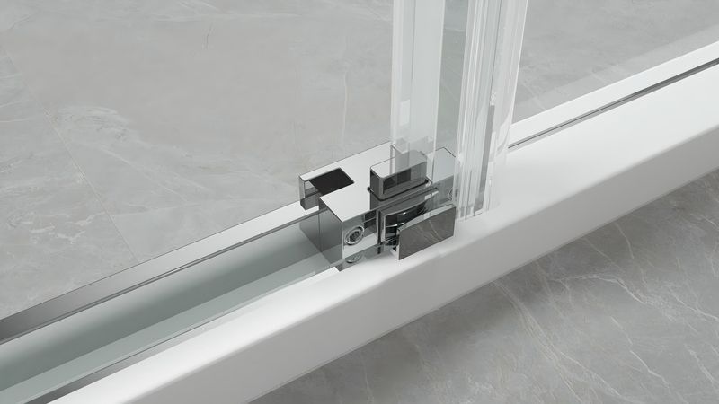 Душова кабіна без піддону Koer SR SC03-90x90x200-TR-01 прозоре скло Easy Clean 6мм, хром KR5356 фото