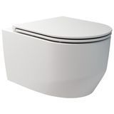 ART 3.0 Підвісний безобідковий унітаз з кришкою soft-close, Vortex Flush,білий,матовий 3030140W фото