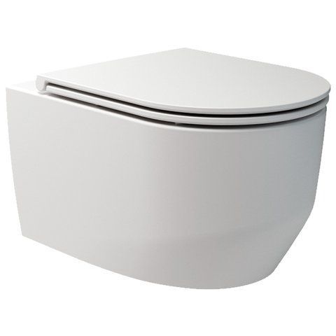 ART 3.0 Подвесной безобедочный унитаз с крышкой soft-close, Vortex Flush, белый,матовый 3030140W фото