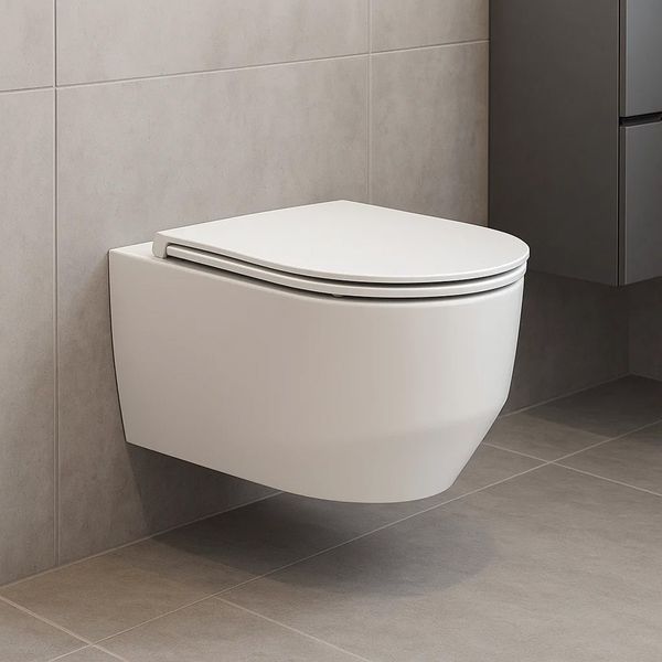 ART 3.0 Підвісний безобідковий унітаз з кришкою soft-close, Vortex Flush,білий,матовий 3030140W фото