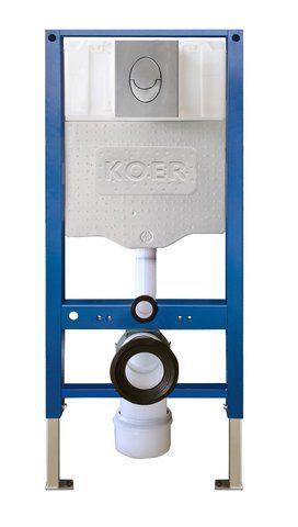 Інсталяція для підвісного унітазу Koer KT-0503-01 500x126x1150mm з панеллю змиву KT-0606-01 Хром KR5347 фото