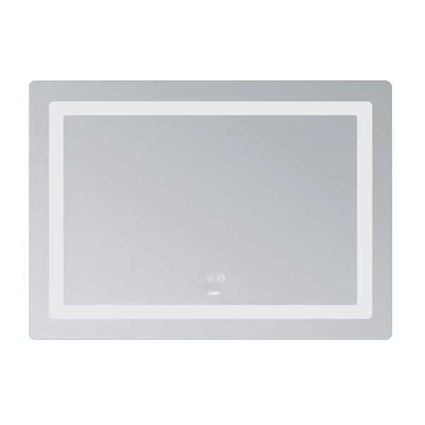 Дзеркало настінне Kubis  1200х800 мм, прямокутне, з LED-підсвічуванням Touch, антизапотіванням, димером, рег. яскравості Lidz SD00055131 фото