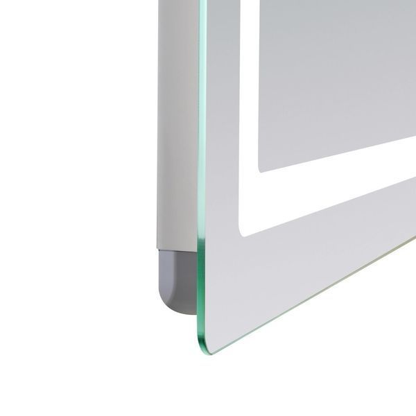 Дзеркало настінне Kubis  1200х800 мм, прямокутне, з LED-підсвічуванням Touch, антизапотіванням, димером, рег. яскравості Lidz SD00055131 фото