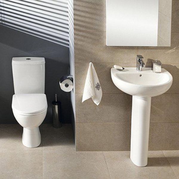 Унитаз-компакт косой.вып., сиденье с крышкой Duroplast Soft close Click2Clean и арм. на 3/6 л, н/п STATUS Premium 2395050UA фото