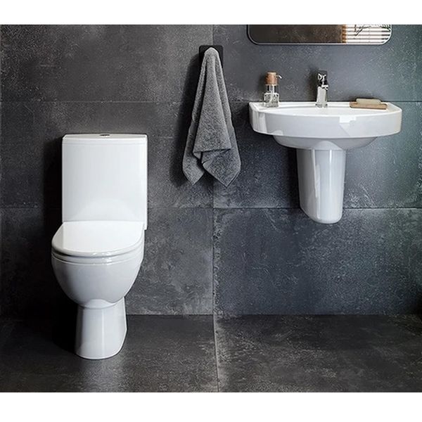 Унитаз-компакт косой.вып., сиденье с крышкой Duroplast Soft close Click2Clean и арм. на 3/6 л, н/п STATUS Premium 2395050UA фото
