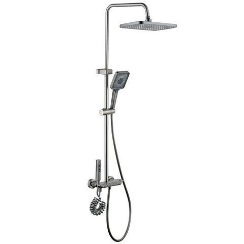 Душевая колонна со смесителем Mixxus Premium MARLIN 009-J GRAPHITE с кнопкой переключения, 4 режима MI6831 фото