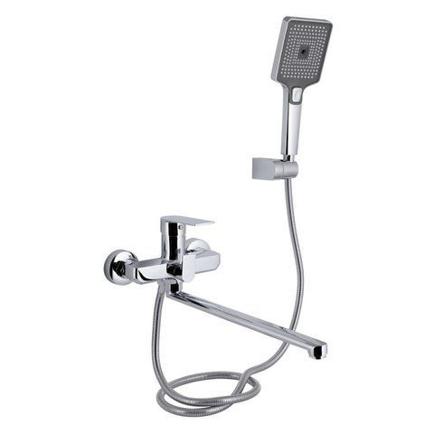 Смеситель для ванны длинным поворотным изливом Qtap Aries Chrome SD00051682 фото