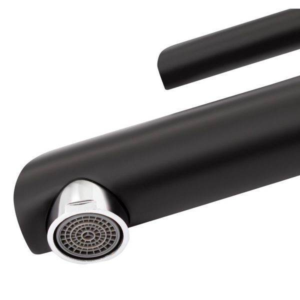 Змішувач для раковини Qtap Grand QTGRABCR001F Chrome/Black SD00039605 фото