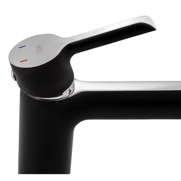 Змішувач для раковини Qtap Grand QTGRABCR001F Chrome/Black SD00039605 фото