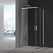 Душова кабіна без піддону Koer SR SC10-90x90x195-TR-01 прозоре скло Easy Clean 6мм, хром