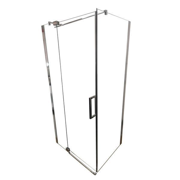 Душова кабіна без піддону Koer SR SC02-100x80x200-TR-01 прозоре скло Easy Clean 8мм, хром KR5355 фото