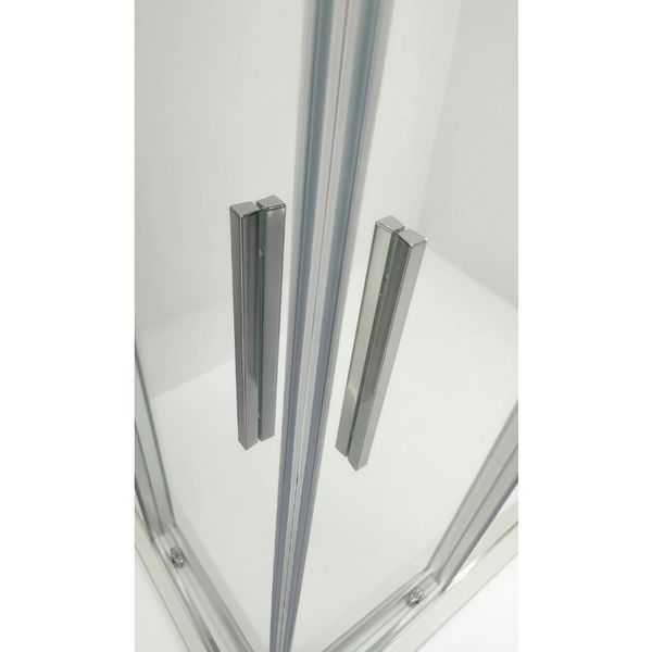Душевая кабина без поддона Koer SR SC10-90x90x195-TR-011 прозрачное стекло Easy Clean 6мм, хром KR5942 фото