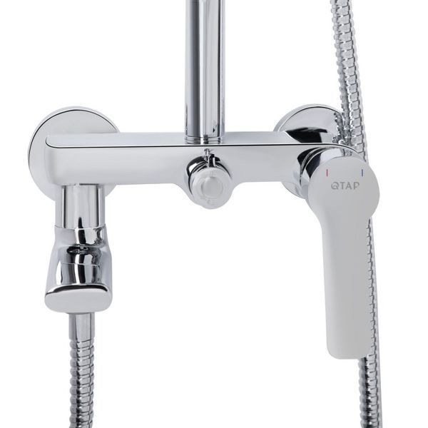 Душевая система универсальная Qtap Taurus, Chrome (k35) на три потребителя (с выливом)   SD00051789 фото