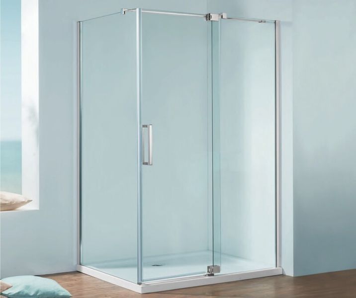 Душова кабіна без піддону Koer SR SC02-100x80x200-TR-01 прозоре скло Easy Clean 8мм, хром KR5355 фото