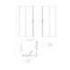 Душевая кабина без поддона Koer SR SC10-90x90x195-TR-011 прозрачное стекло Easy Clean 6мм, хром KR5942 фото 4