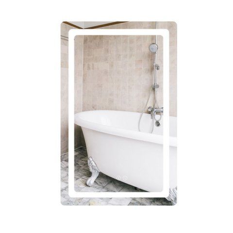 Зеркало Qtap Mideya (DC-F911) 500х800 с LED-подсветкой Touch, с антизапотеванием QT2078F911W SD00036737 фото