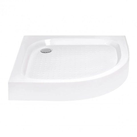 Душевой поддон Kapielka ST90x90x14 низкий, полукруглый, диаметр слива 52 мм SD00050723 фото
