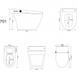 Унитаз-биде напольный Smart Toilet GRACE CT8172S фото 3