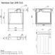 Умывальник на стиральную машину FOBOS 60x50cм APR015-2 фото 5