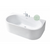 Ванна акриловая WB-Samanta F chrome  отдельностаящая 170x80 см с переливом и смемитилем, белая глянцев А0060804 фото