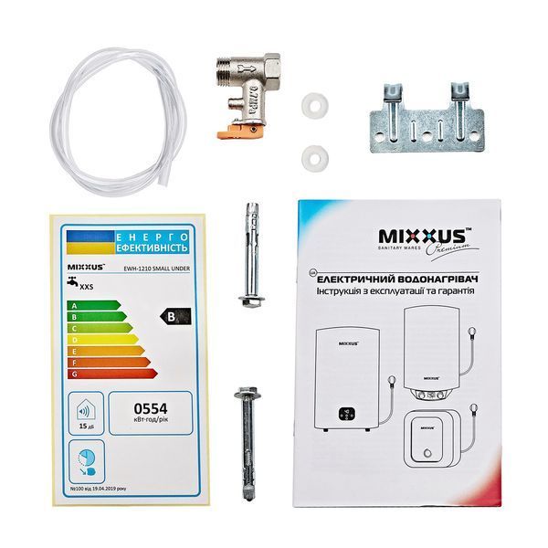 Водонагрівач "Квадрат" Mixxus EWH-14050 CUBE WET(Н) накопичувальний 50 л, мокрий тен 2,0 kW WH0614 фото