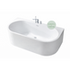 Ванна акриловая WB-Samanta F chrome  отдельностаящая 170x80 см с переливом и смемитилем, белая глянцев А0060804 фото 1