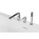 Ванна акриловая WB-Samanta F chrome  отдельностаящая 170x80 см с переливом и смемитилем, белая глянцев А0060804 фото 7