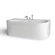 Ванна акриловая WB-Samanta F chrome  отдельностаящая 170x80 см с переливом и смемитилем, белая глянцев А0060804 фото 5