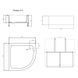 Душовий піддон Lidz KAPIELKA ST80x80x26 з панеллю SD00050483 фото 4