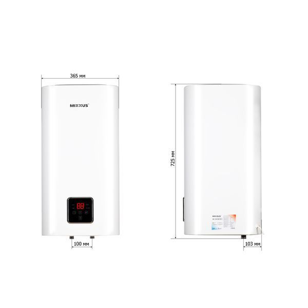 Водонагрівач "Квадрат" Mixxus EWH-15050 CUBE DRY накопичувальний 50 л, сухий тен 2,0 kW WH0617 фото