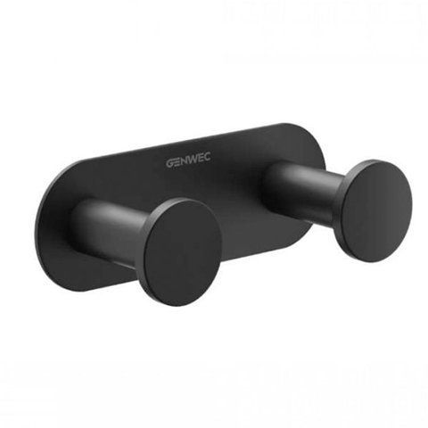 Крючок GENWEC Nimbus двойной, черный матовый GW05 70 04 03B фото
