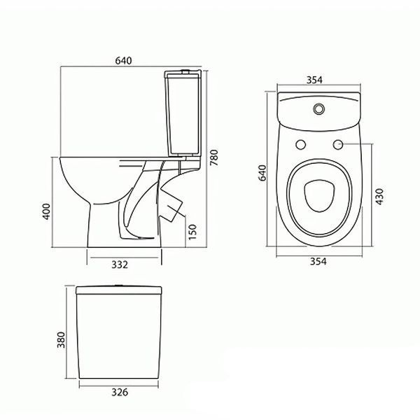 Унітаз-компакт косий.вип., сидіння з кришкою  Duroplast Soft close Click2Clean та арм. на 3/6 л, н/п FREJA L7922100U фото