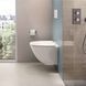 Унитаз подвесной безобедочный с крышкой, белый 52см RAK SENSATION  SENWC1446AWHA+SENSC3901WH фото 2
