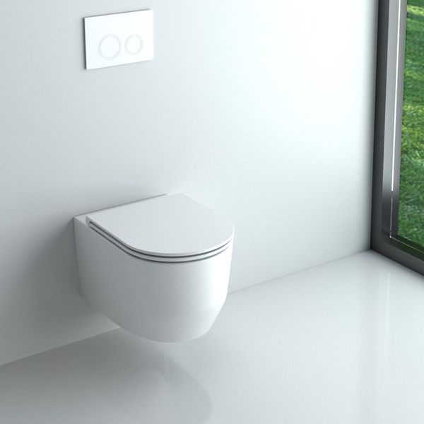 ART 3.0 Подвесной безобедочный унитаз с крышкой soft-close, Vortex Flush, белый,глянец 3030140 фото