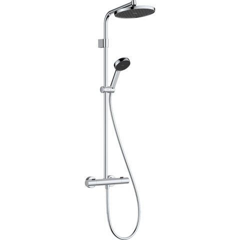 Душевая системаActivera S  Hansgrohe Showerpipe 240 1jet EcoSmart з Ecostat Fine Varia 28078000 фото