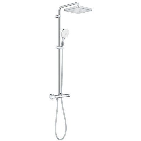 Душевая система с термостатом для настенного монтажа Grohe Tempesta System 250 Cube 26689001  фото