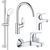 Набір змішувачів для ванни та раковини Grohe Bau Flow UA121640K1 4 в 1 UA121640K1 фото