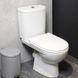 Унітаз-компакт косий.вип., сидіння з кришкою Duroplast Soft close Click2Clean та арм. на 3/6 л, н/п FREJA Premium  L79046000 фото 3