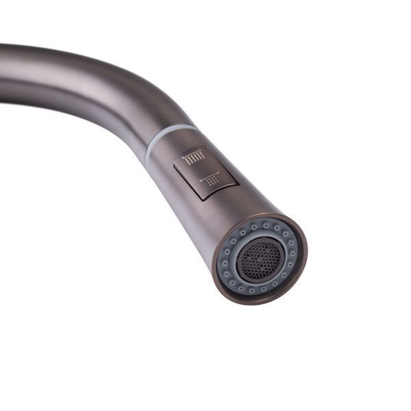 Смеситель для кухни с выдвижным изливом Mixxus Premium PULL 014 GRAPHITE MI6959 фото