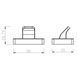 Гачок одинарний, чорний мат FERRO GRETA AGR05BL фото 2