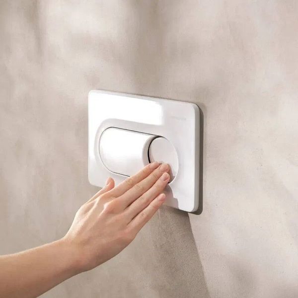 Клавиша смыва Hansgrohe iFrame Original S, White Gloss 66002450 фото