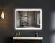 Зеркало Mixxus FLAT 80x60 80x60 с Led Touch, Anti-fog, димером, регулятором яркости, часами MI6928 фото 4