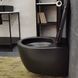 ACQUA NEW Унитаз подвесной безобедочный, тонкая крышка soft-close, quickfix, черный матовый 3020155B  фото 3