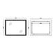 Зеркало Mixxus FLAT 80x60 80x60 с Led Touch, Anti-fog, димером, регулятором яркости, часами MI6928 фото 2