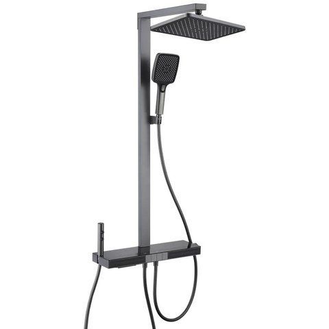 Душевая колонна с термостатическим смесителем Mixxus Premium Next-009-J Graphite, 4 режима MI6544 фото