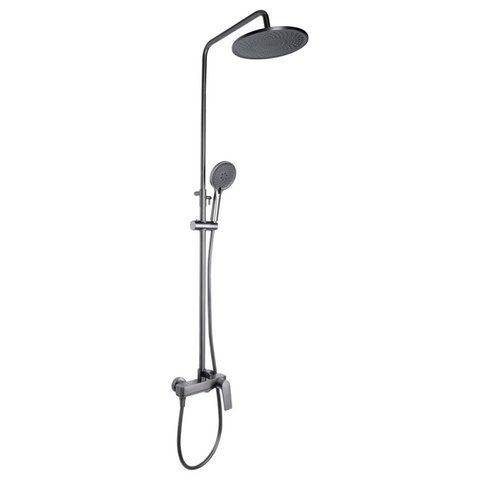 Душевая система универсальная Qtap Vlasta New (с изливом) QTVLA111GMB45651 Gunmetal Black PVD SD00051775 фото